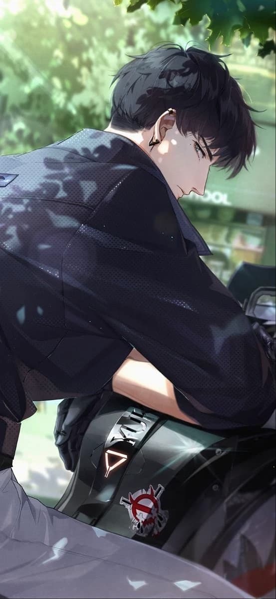 Hooligan on a motorcycle thumbnail