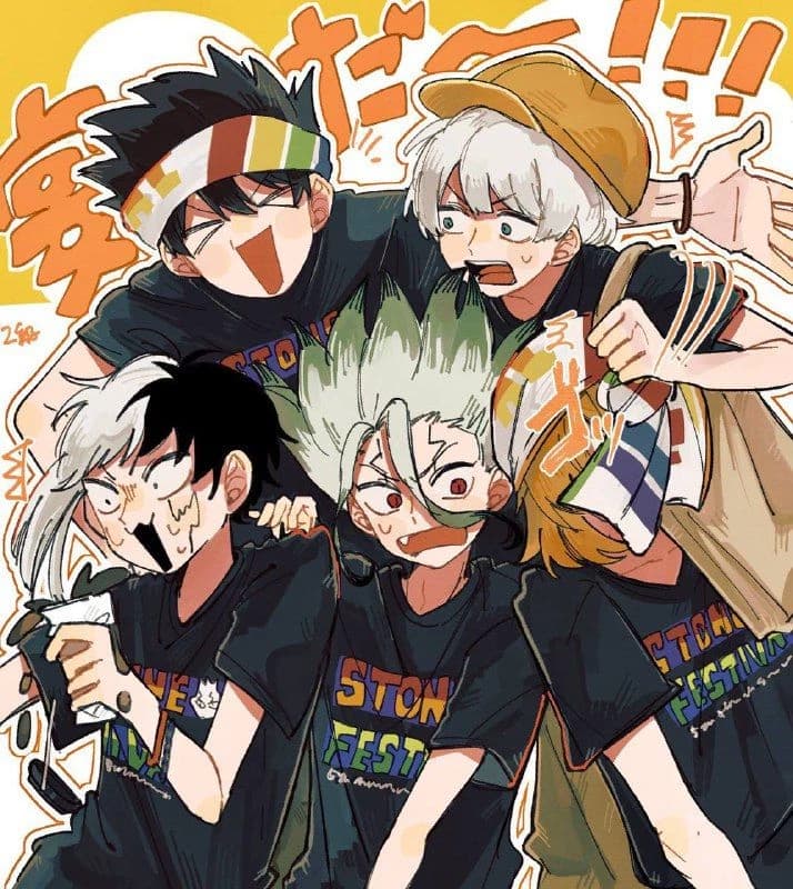 Dr stone(Senku, Chrome, Gen, Ryusui, Ukyo) thumbnail