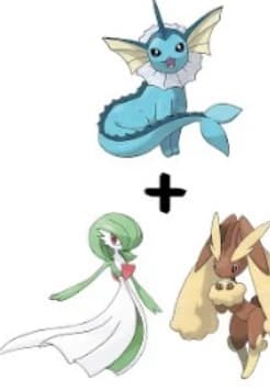 Lobunny Gardevoir Vaporeon thumbnail