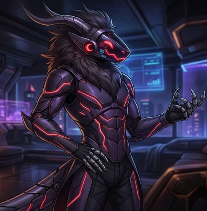 Vex Mantil Protogen furry thumbnail