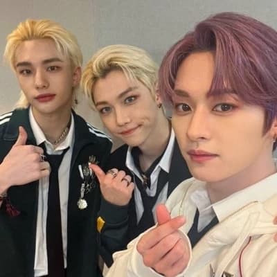 Hyunjin, Felix and Leeknow  thumbnail