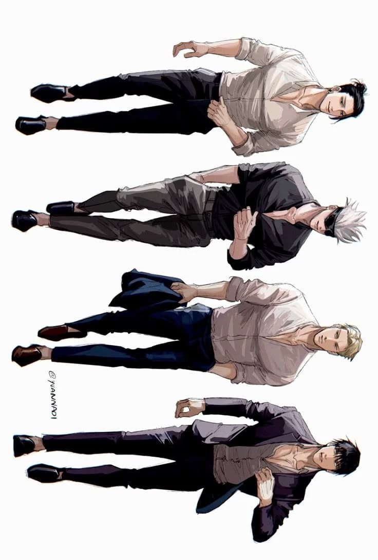 Nanami, Toji, Geto e Gojo.  thumbnail