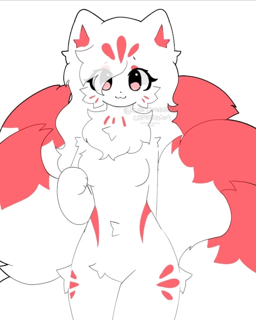 Haika the furry kitsune fox. thumbnail
