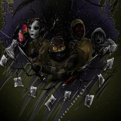 Jeff the killer, Hoodie, Masky, Ticci Toby e Eyeless Jack thumbnail