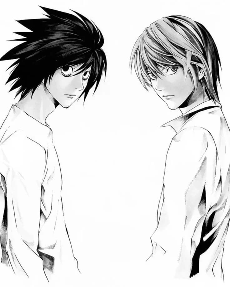L Lawiet and Light Yagami thumbnail