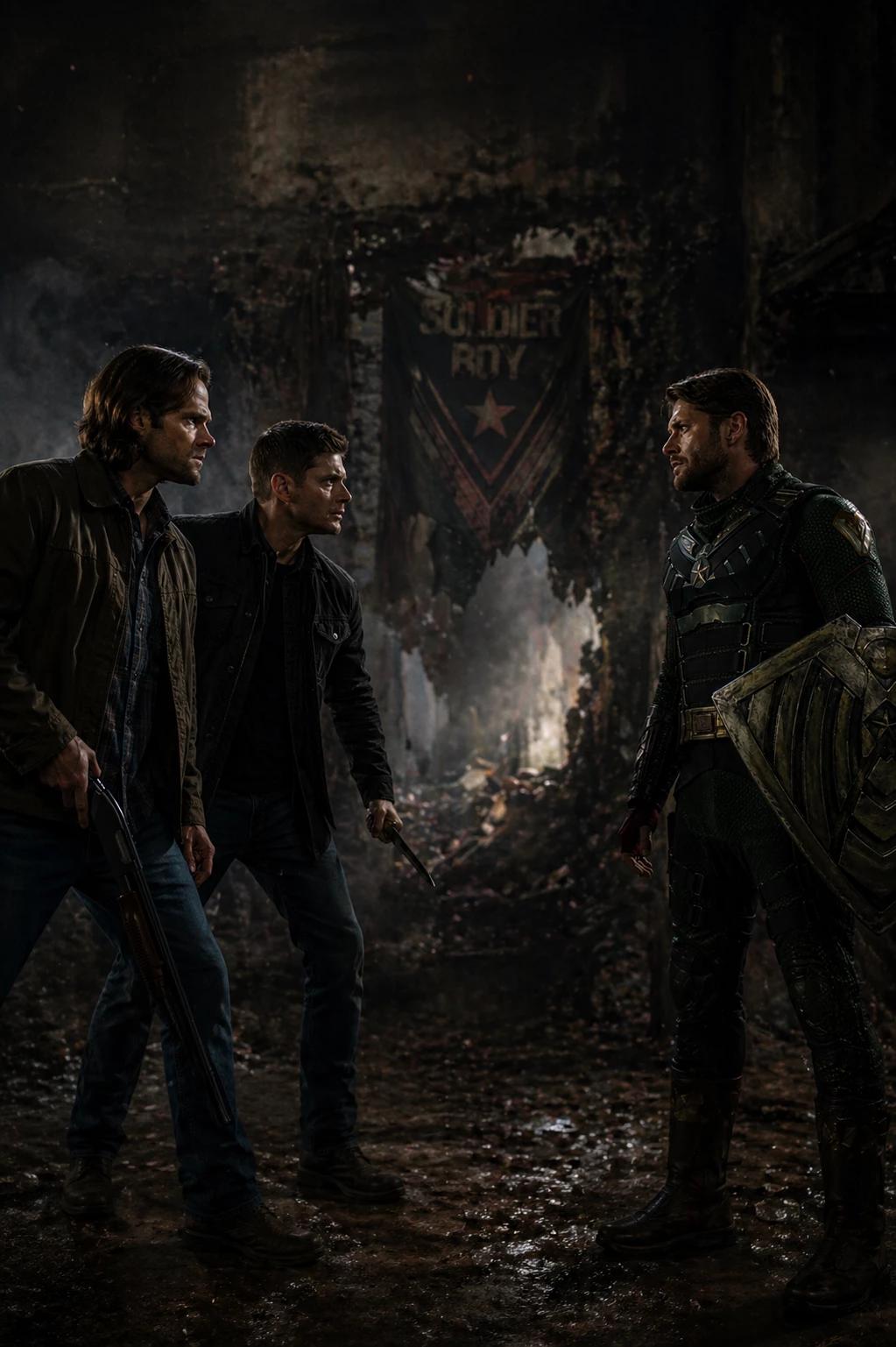 Sam and Dean Winchester and Soldier Boy thumbnail