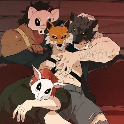Ghost 🦊, Leather 🐷, Jay 🐰 e Mike🐺. thumbnail