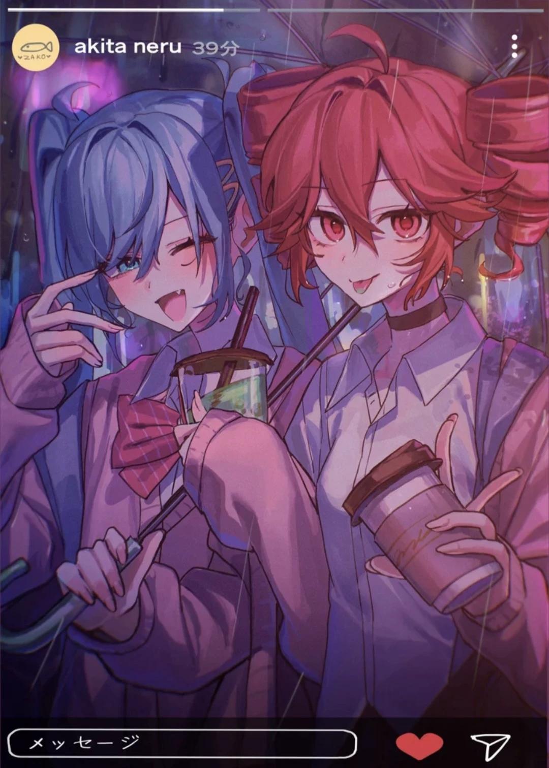 Kasane Teto❤️ & Hatsune Miku🩵 thumbnail