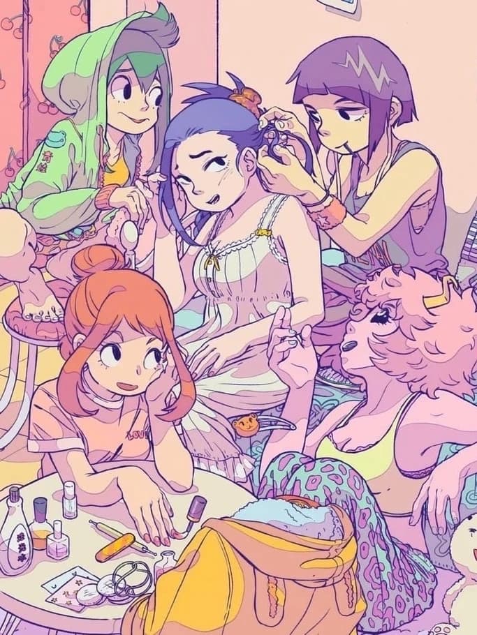 MHA All Girl Sleepover  thumbnail