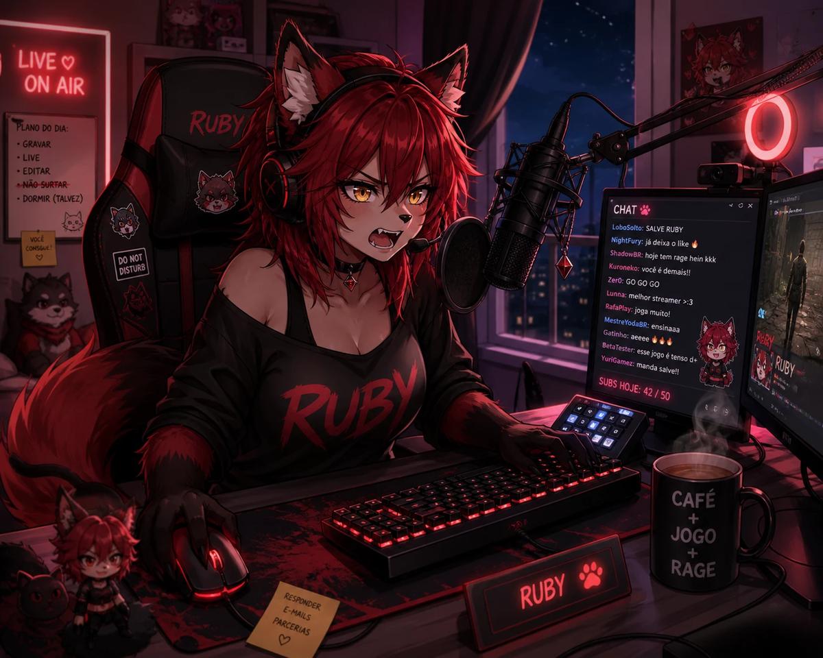 Ruby A Garota Furry Streamer thumbnail