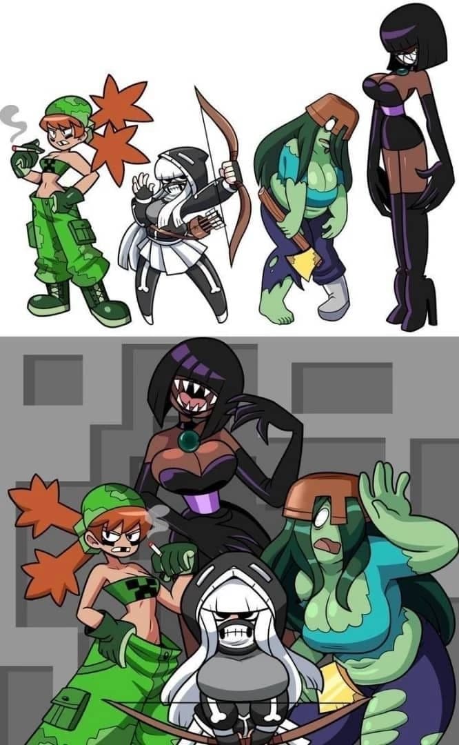 Creeprir, esquely, zombie and endermin thumbnail