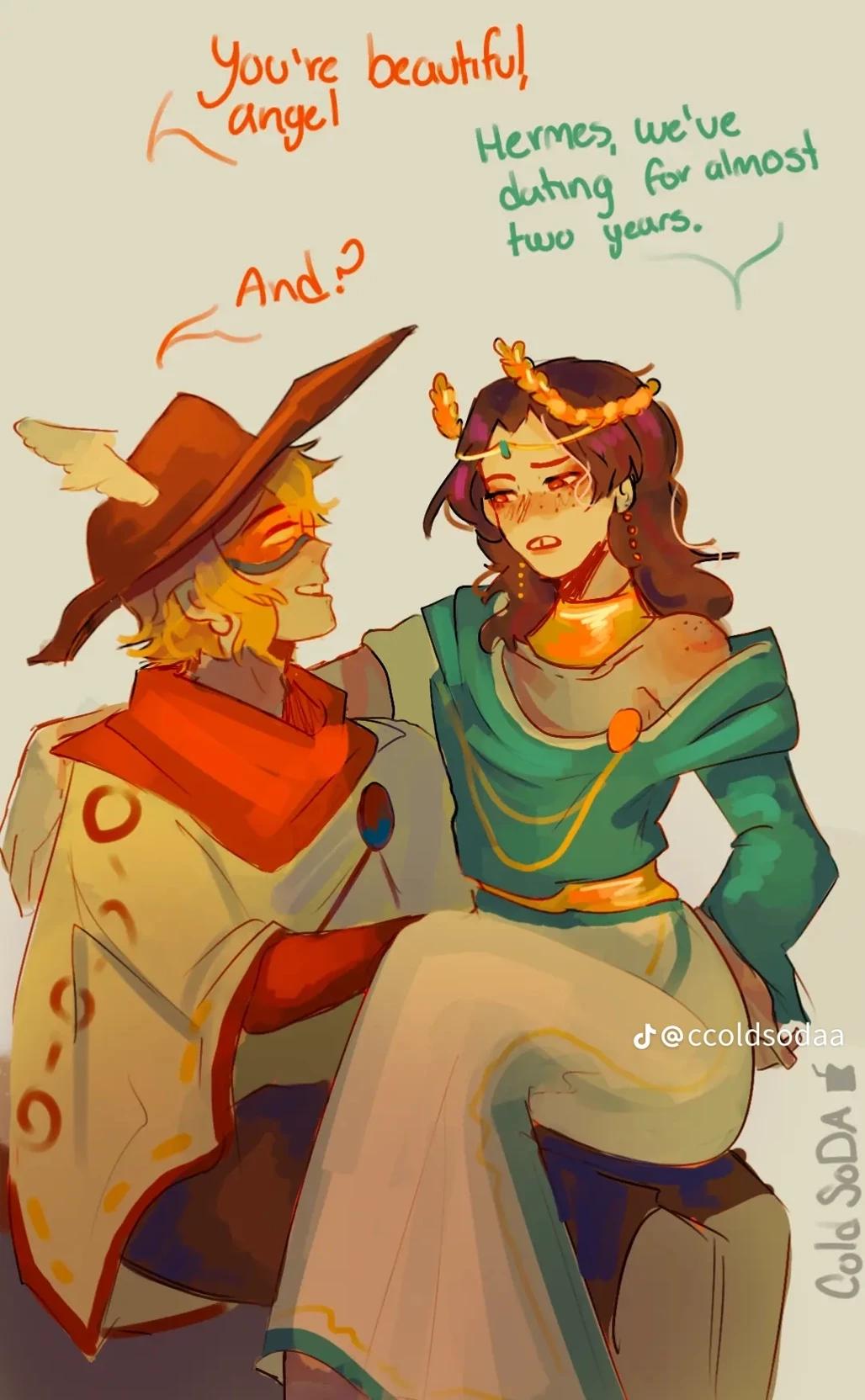 Telemachus and Hermes(Dating AU)  thumbnail