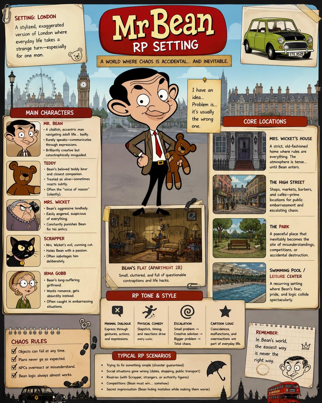 🎭“Mr. Bean: Master of Disasters” RP Setting 🧸 thumbnail