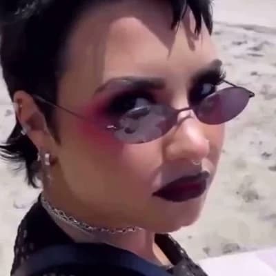 Goth Demi Lovato thumbnail