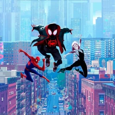 Spiderman into the spider verse thumbnail