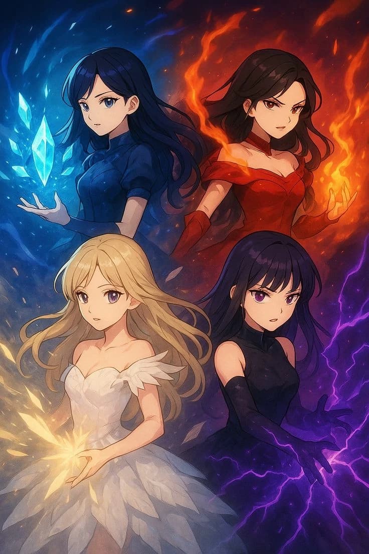 Aoi Mizukami, kaen hoshizura, hikari akane, Raiya kurotsuki thumbnail