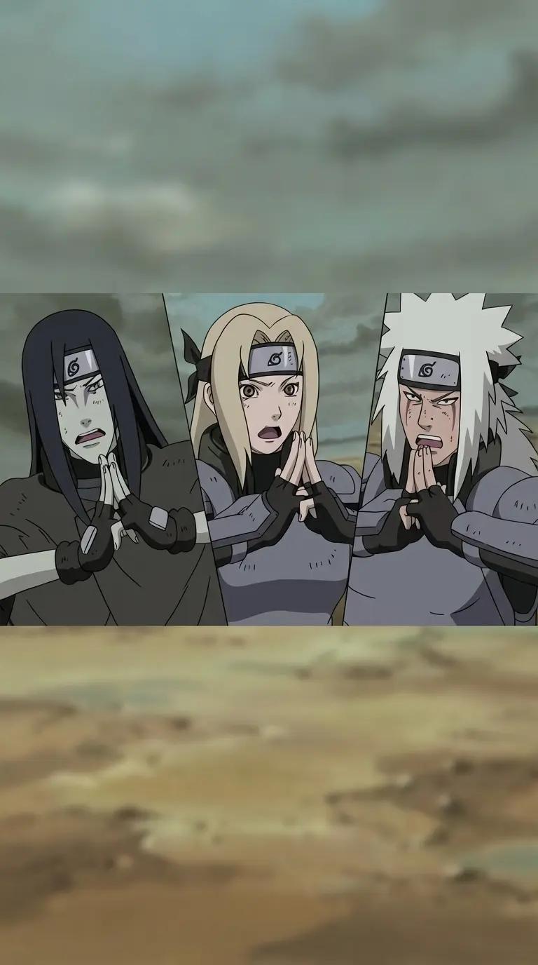 Jiraiya Tsunade and Orochimaru thumbnail