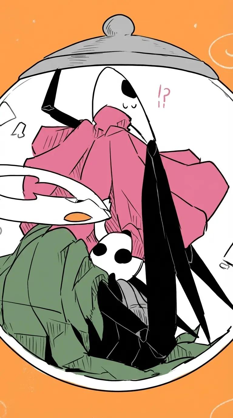 The Three Siblings: Hornet, The Hollow Knight, and The Little Ghost thumbnail