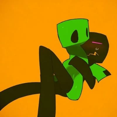 Enderman and creeper thumbnail
