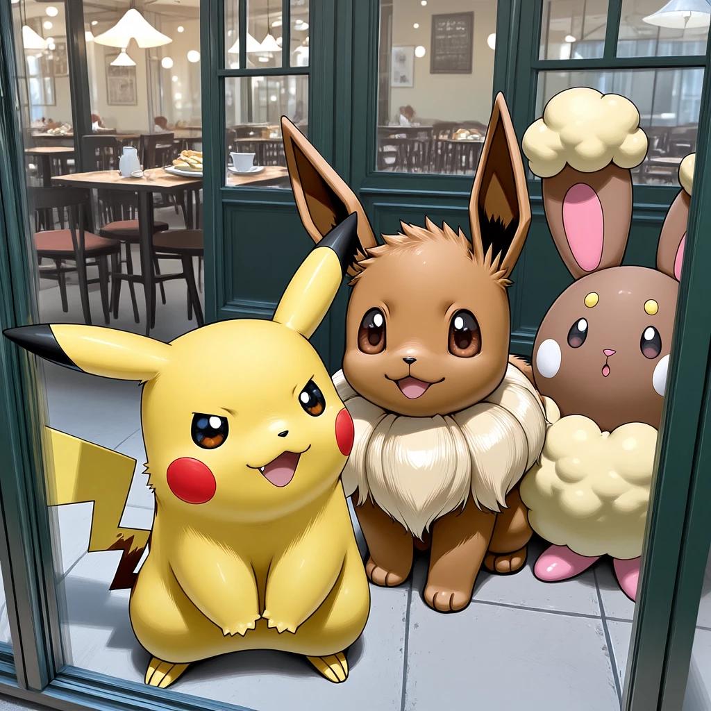 Buneary, eevee, pikachu thumbnail