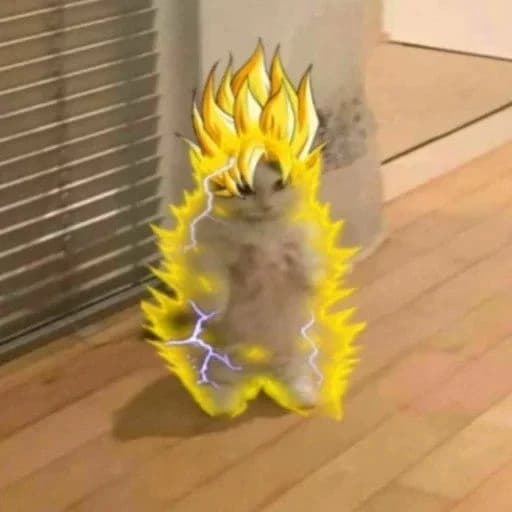 Goku cat thumbnail