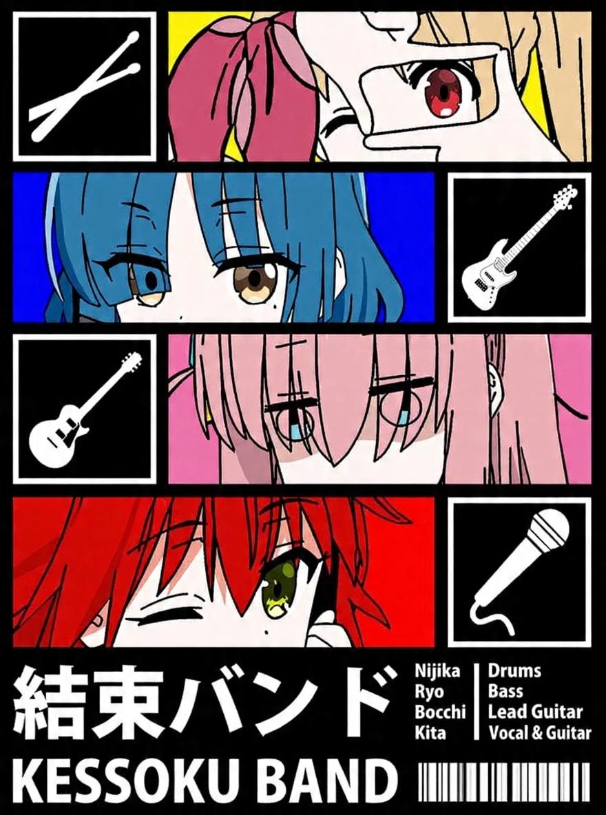 Kessuko Band (Hitori Gotou, Kita Ikuyo, Nijika Ijichi e Ryo Yamada) thumbnail