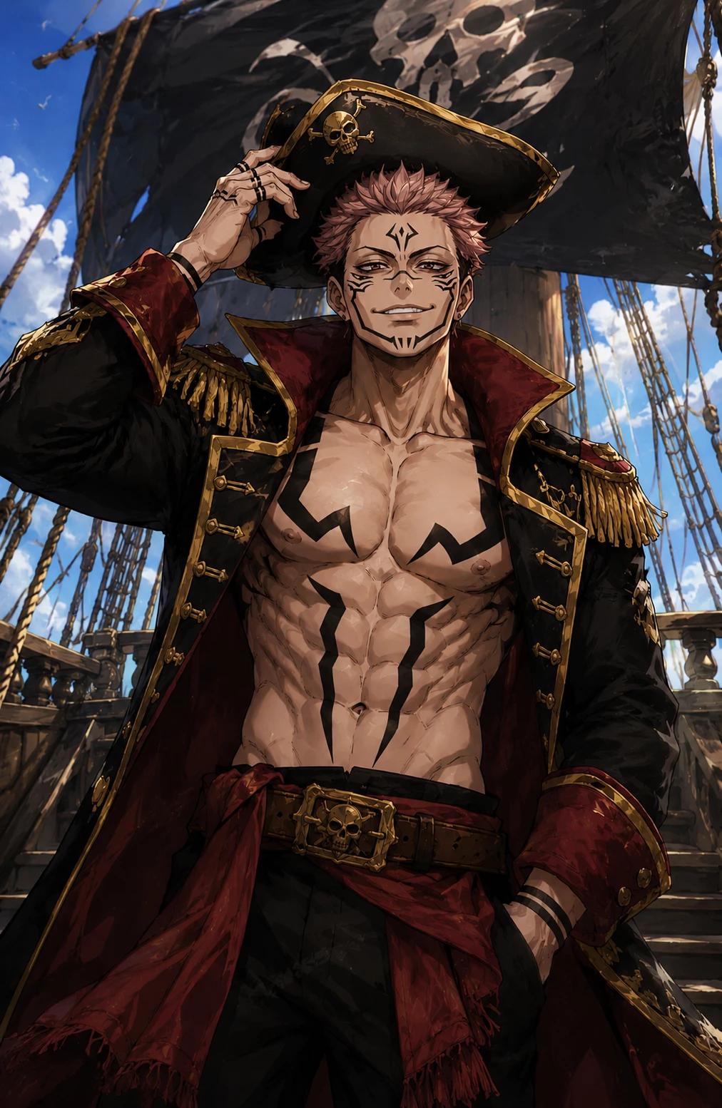 Ryomen Sukuna - The Fearsome Pirate Captain thumbnail