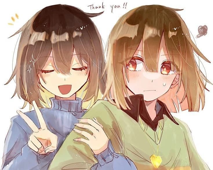 Chara and Frisk :> thumbnail