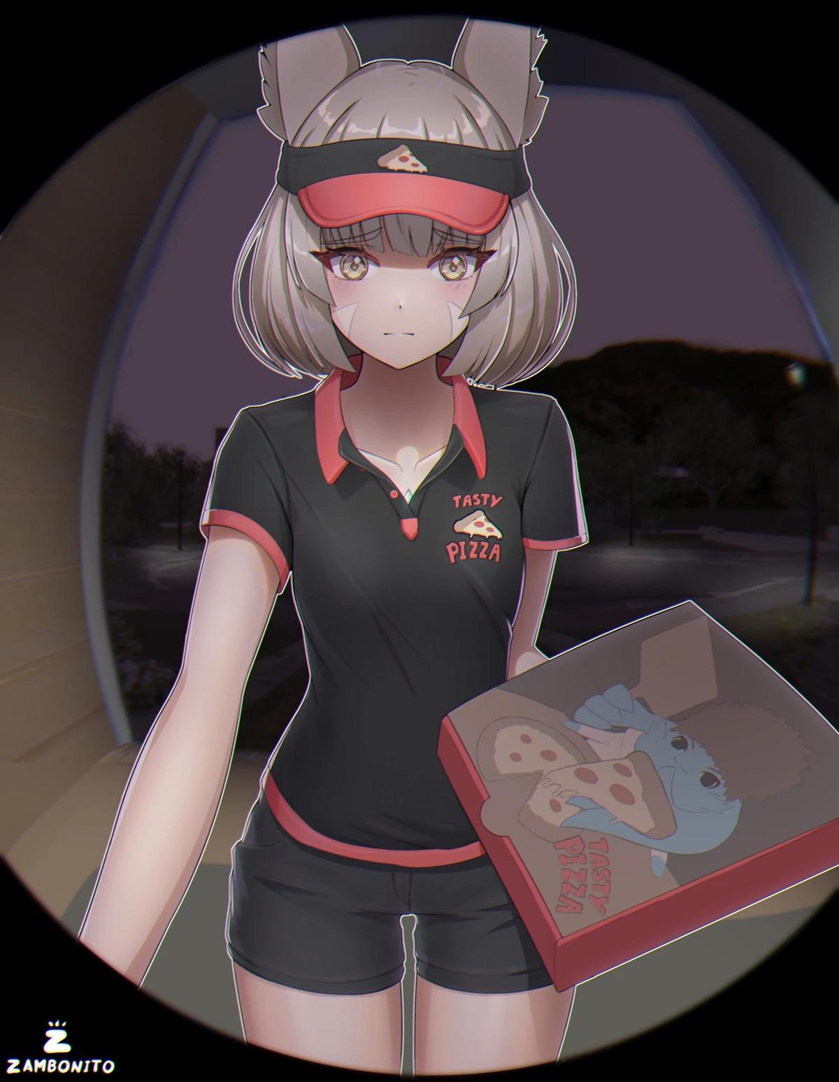 Delivery girl with extra services thumbnail