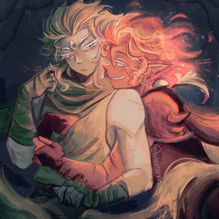 Firewind Angst(You're Wind archer or Oc) Angst of Fire spirit and Wind archer. thumbnail
