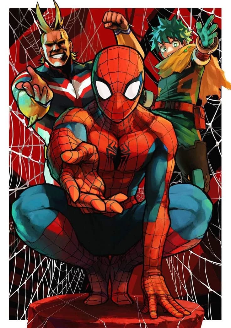 Crossover of My Hero Academia and the Marvel universe thumbnail