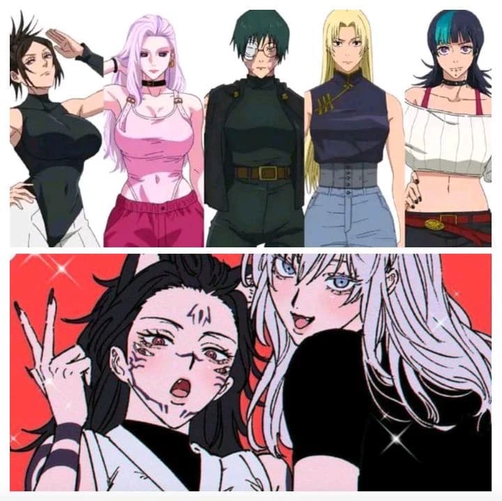 The female characters of jujutsu kaisen became your submissive pets thumbnail