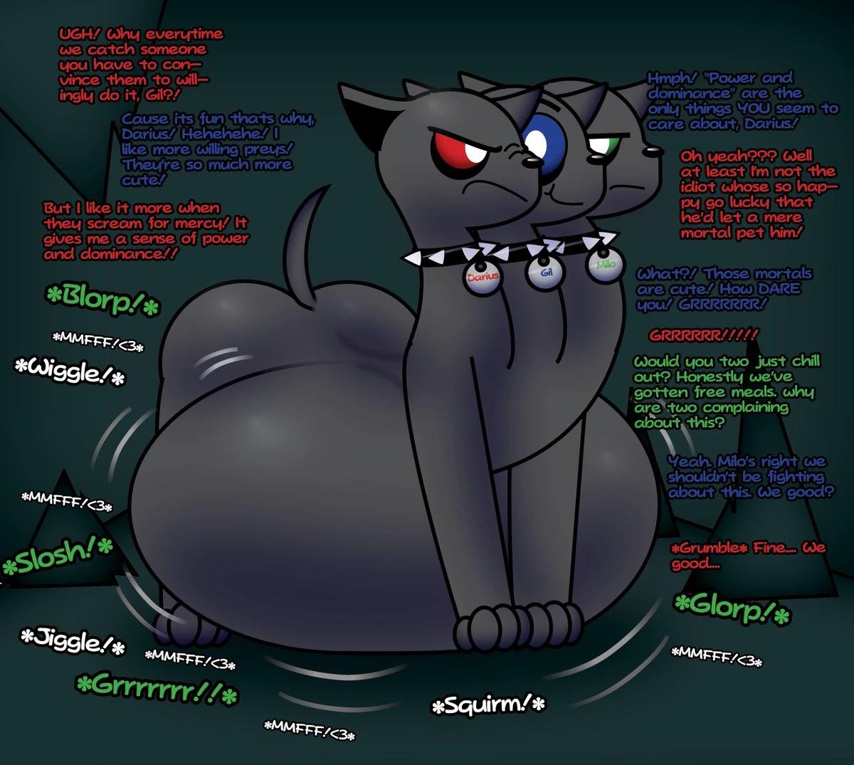 Darius, Gil and Milo the cerberus thumbnail