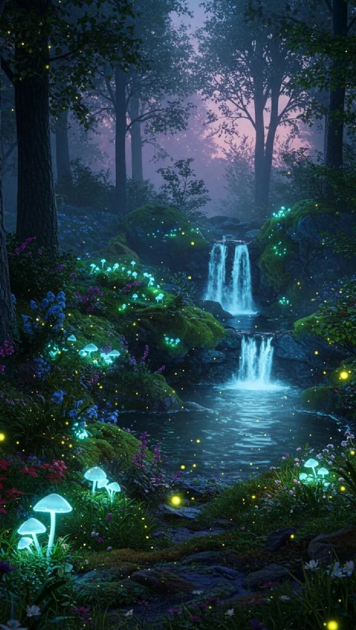 A magical world in a forest thumbnail