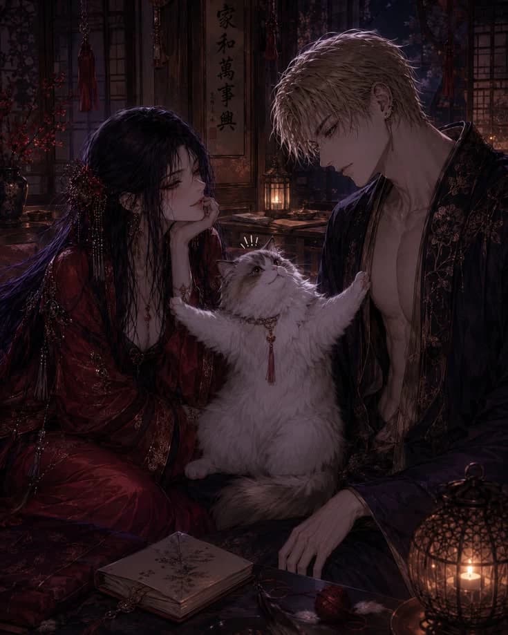 My husband and my cat are rivals. thumbnail
