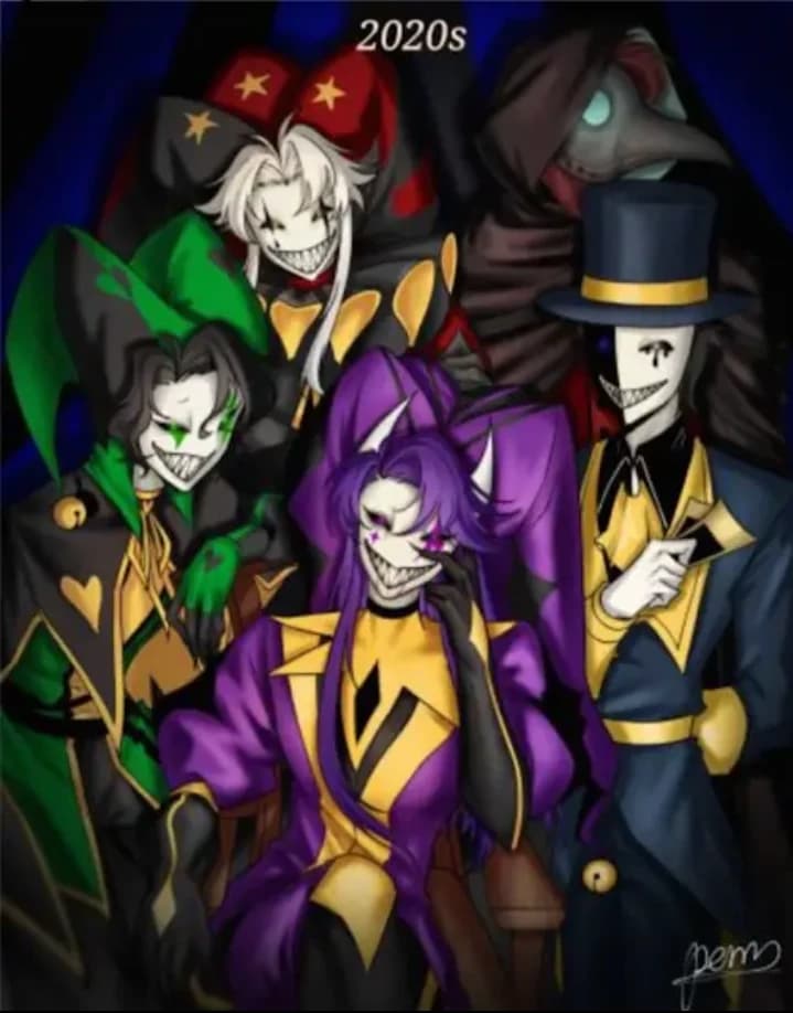 Pierrot, Harlequin, Jester, Ticket Taker, Doctor, Columbia  thumbnail