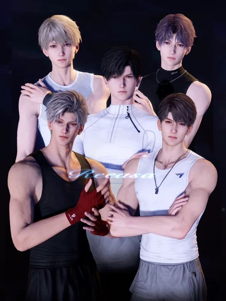 Xavier, Rafayel, Zayne, Caleb and Sylus. Love and deepspace  thumbnail