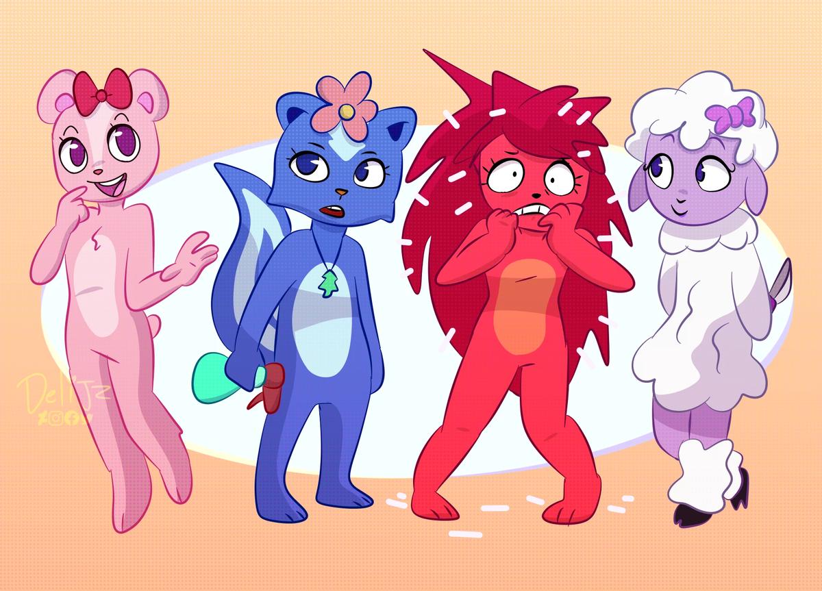 Happy tree friends the girls at a sleepover thumbnail
