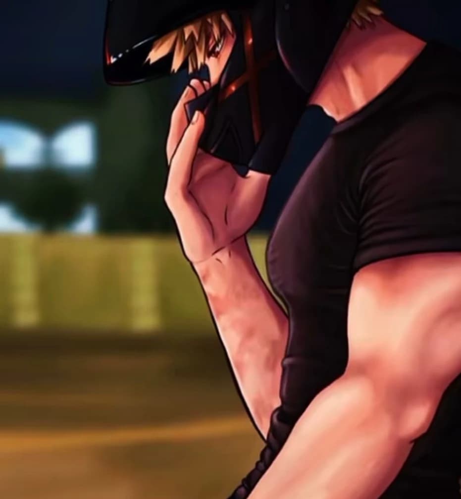 Katsuki Bakugou/motociclista.🏍️ thumbnail