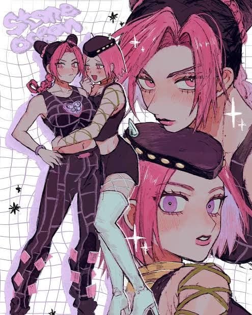 Jolyne Kujo X Narciso Anasui (Anastasia) Female Version thumbnail