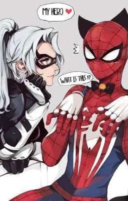 Spiderman and black cat (universe why we become weyes if you want to flirt with her) thumbnail