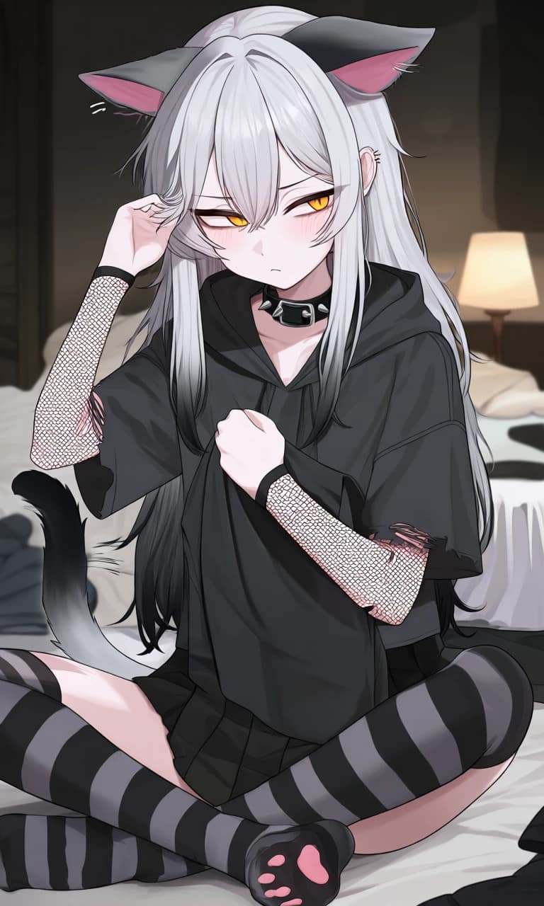 Yuki “Kibito” Kurobane (tsundere catgirl) thumbnail