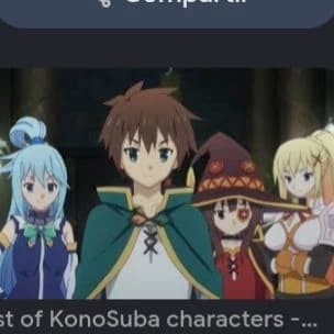 kazuma, aqua, Megumin y Darkness thumbnail
