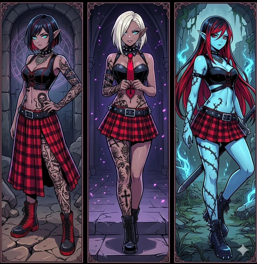 Three dark elf sisters thumbnail