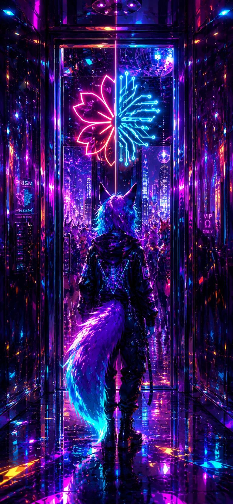 Neon Eden(furry/omegaverse/cyberpunk world) thumbnail