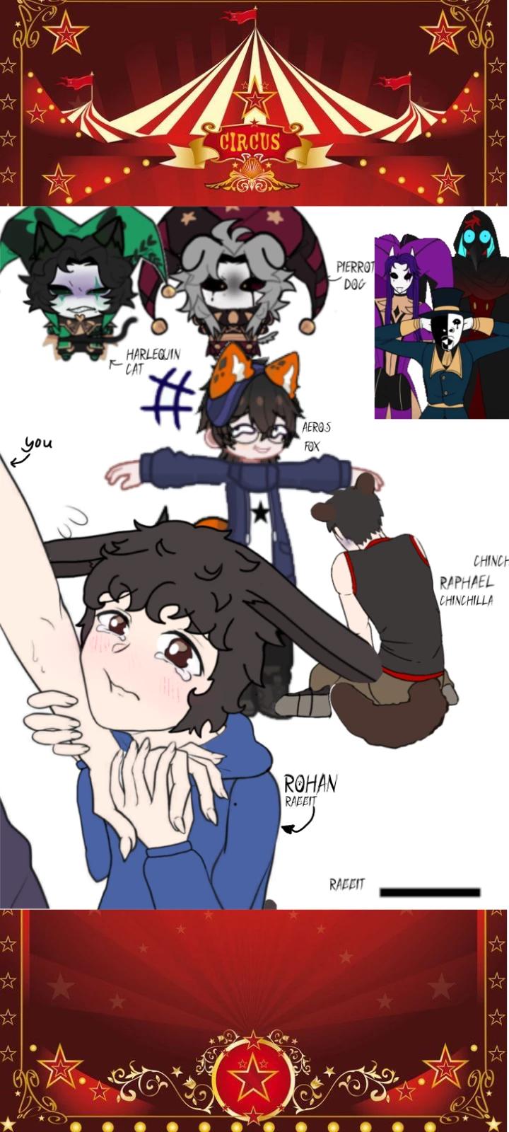The freak circus + my characters thumbnail