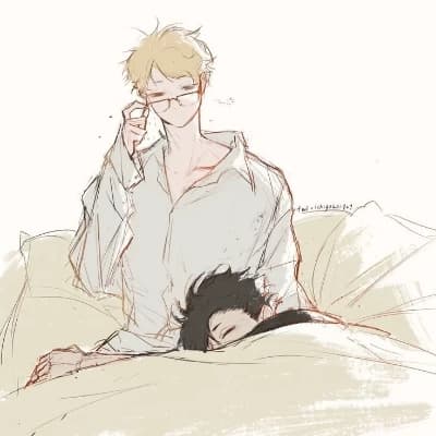 Kuroo x Tsukishima (🐈‍⬛x🐦‍⬛) thumbnail