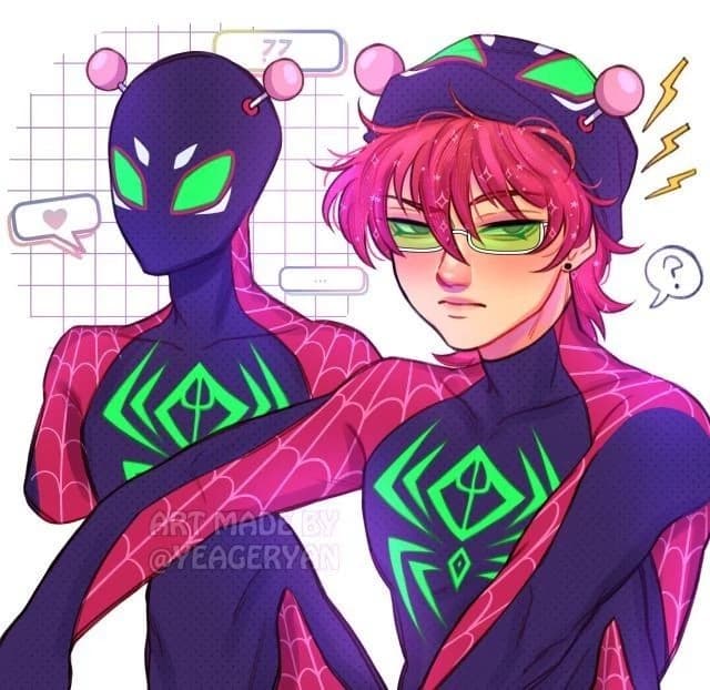 Saiki K (but spiderman)  thumbnail