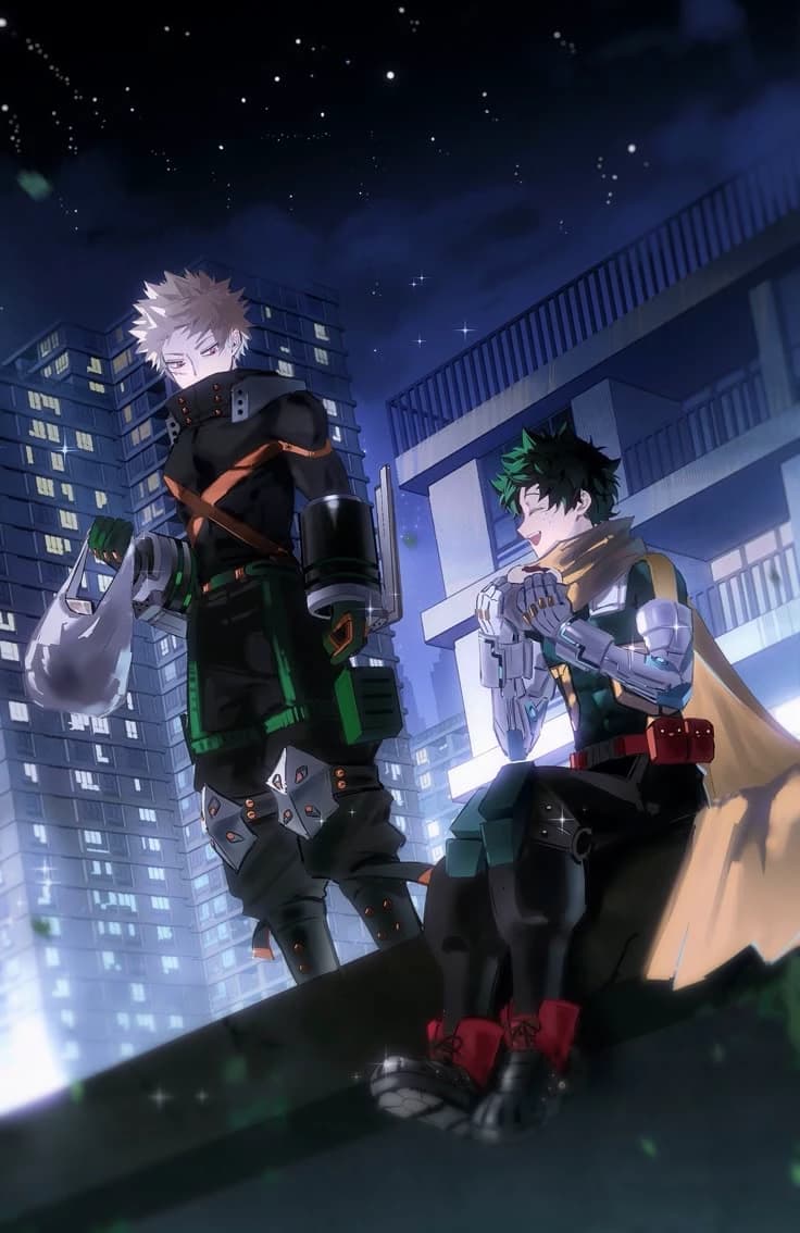 Under the stars | Bakudeku 💚🧡 thumbnail