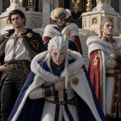Yami Sukehiro, William Vangeance, Nozel Silver und Fuegoleon Vermillion thumbnail
